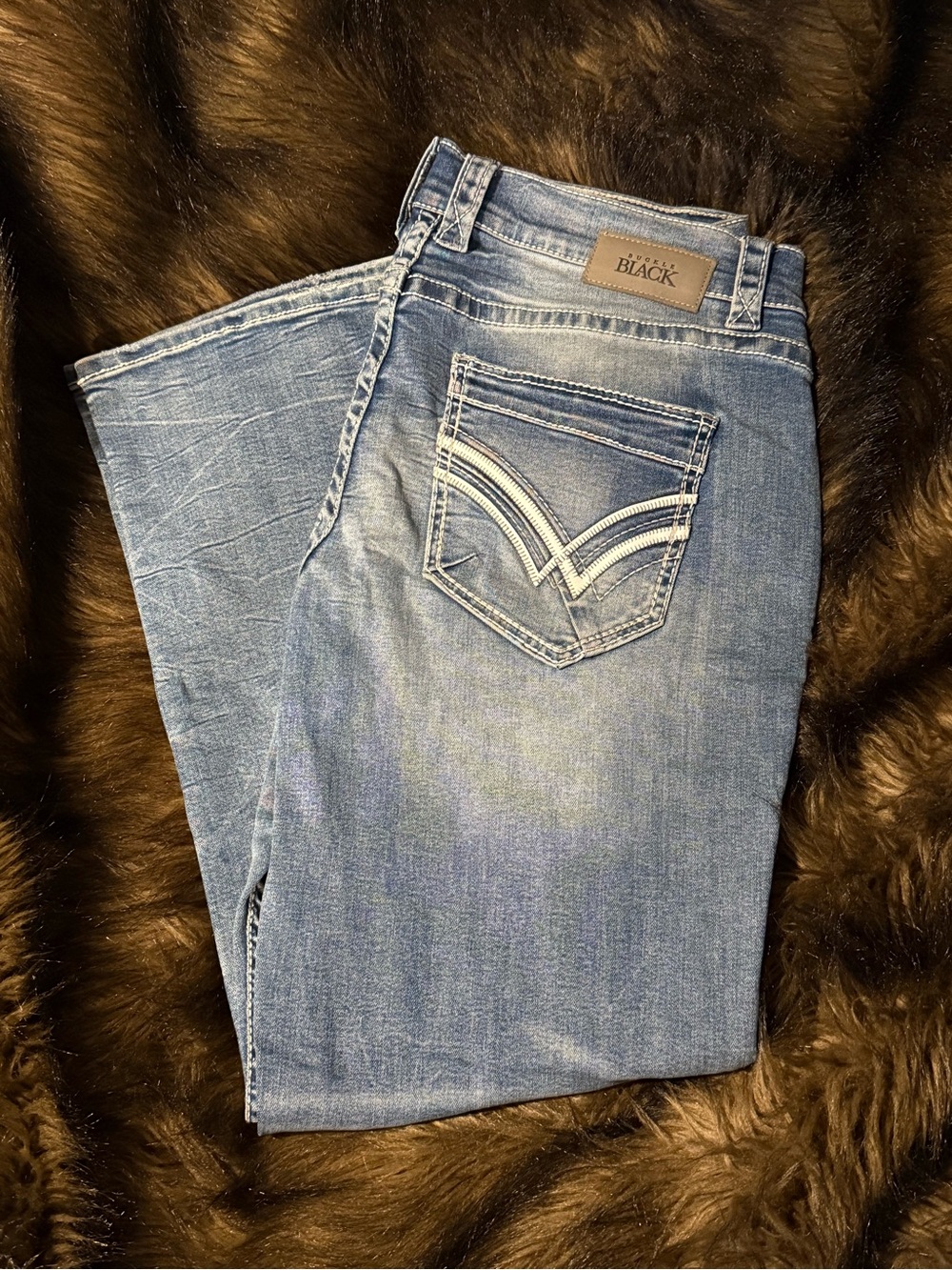 BUCKLE BLACK Men’s 38R Straight Leg Jeans